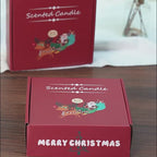 4 pcs Set Christmas Scented Candle Gift