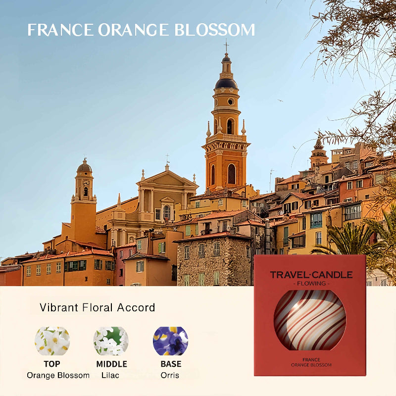 Hand-Poured Soy Wax Globe-Trotter Aromatherapy Candle